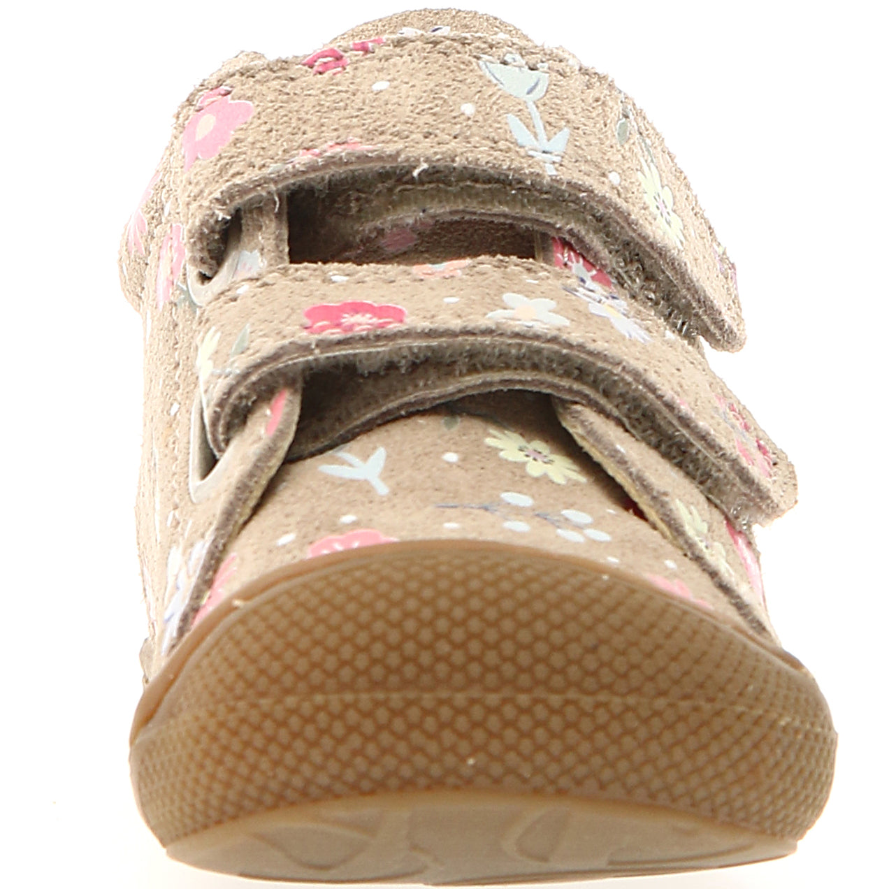 NATURINO Halbschuh COCOON beige with Streublümchen for kids and toddlers