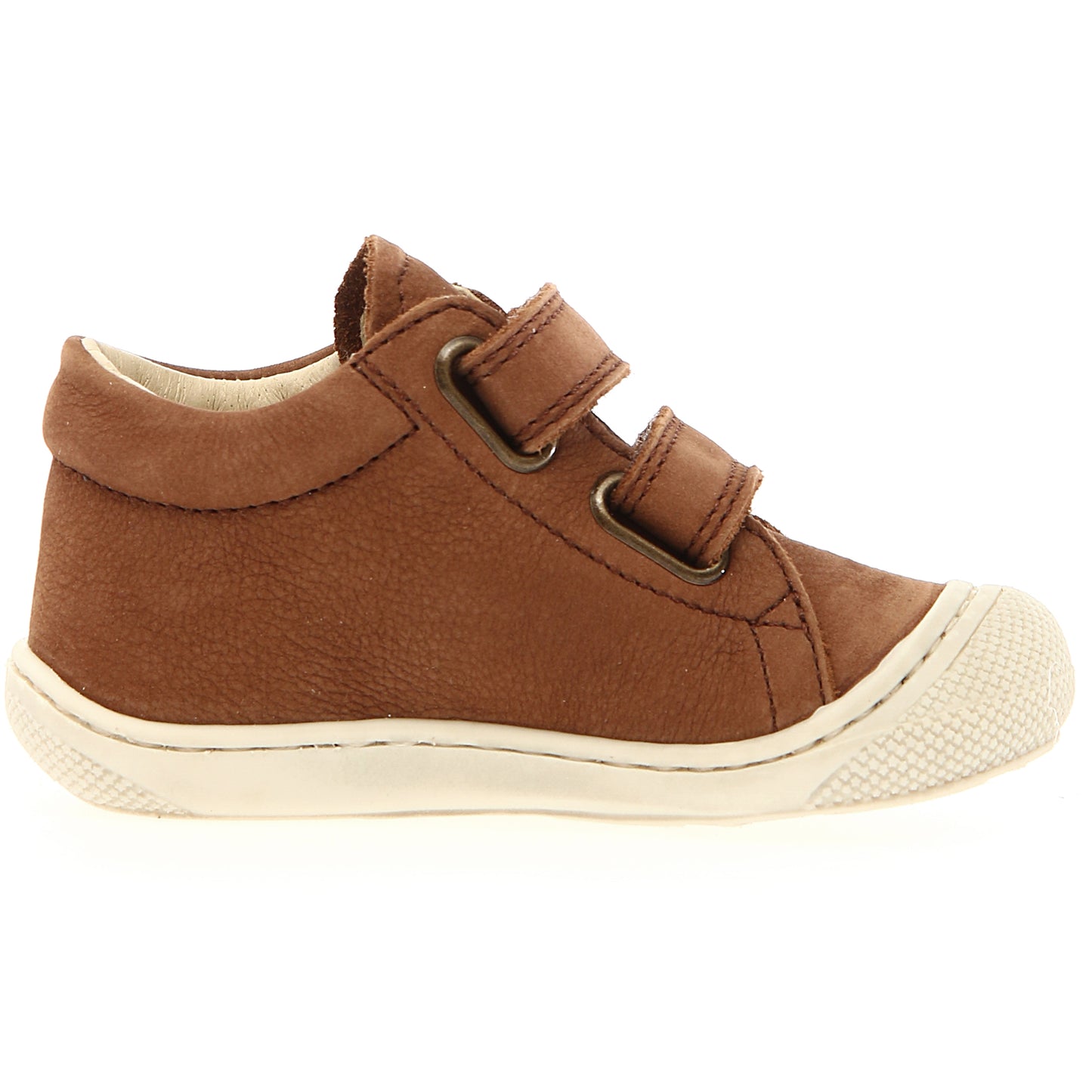 Seitliche Ansicht des braunen Halbschuhs NATURINO COCOON