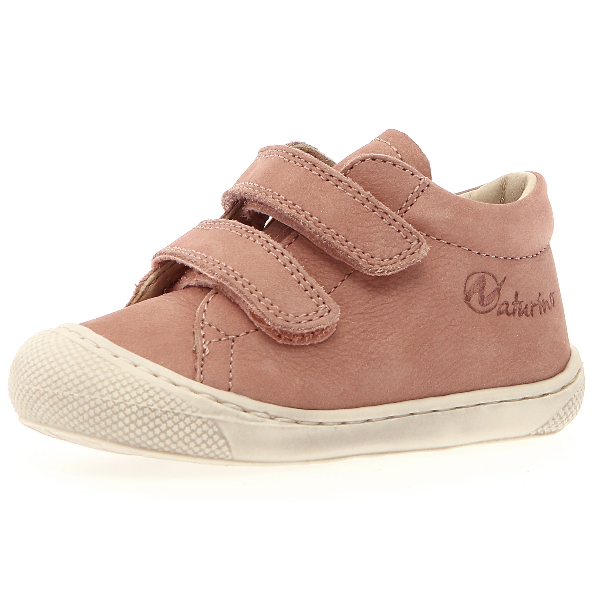  Hochwertiger rosafarbener Halbschuh aus Nubukleder 