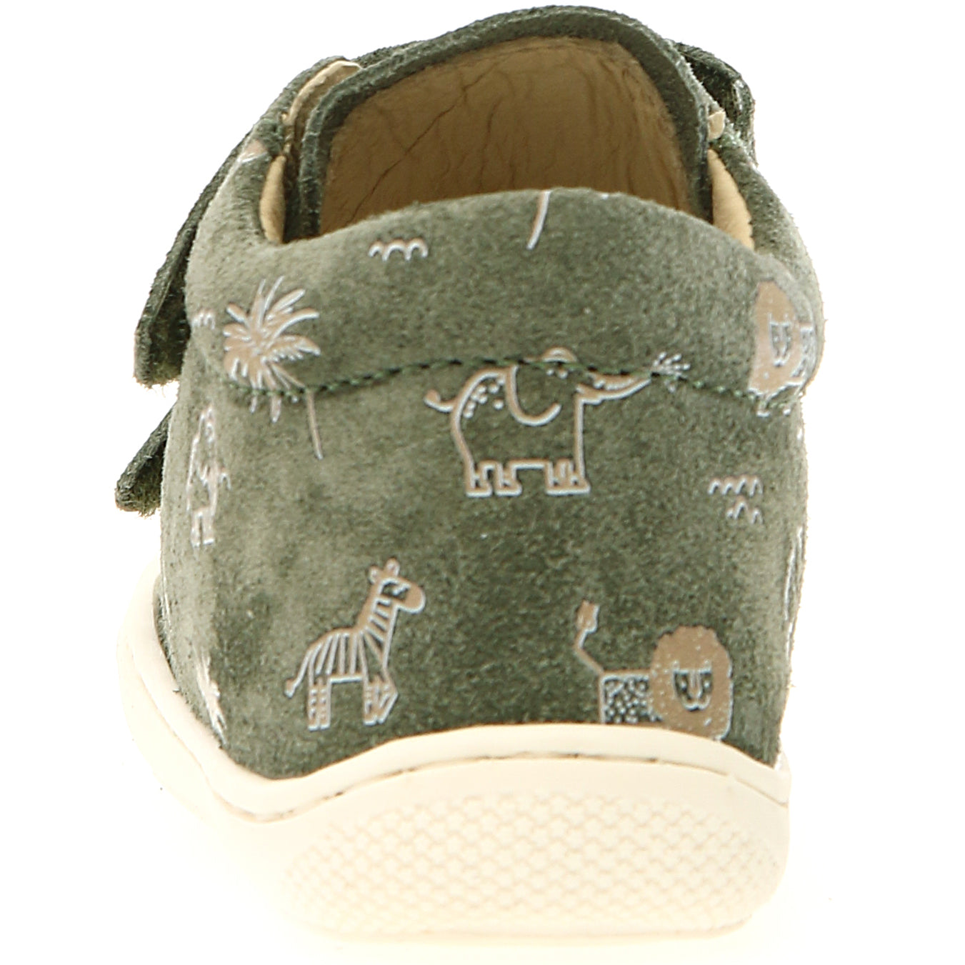 NATURINO Halbschuh COCOON in olive and safari colors for kids