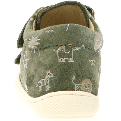 NATURINO Halbschuh COCOON in olive and safari colors for kids
