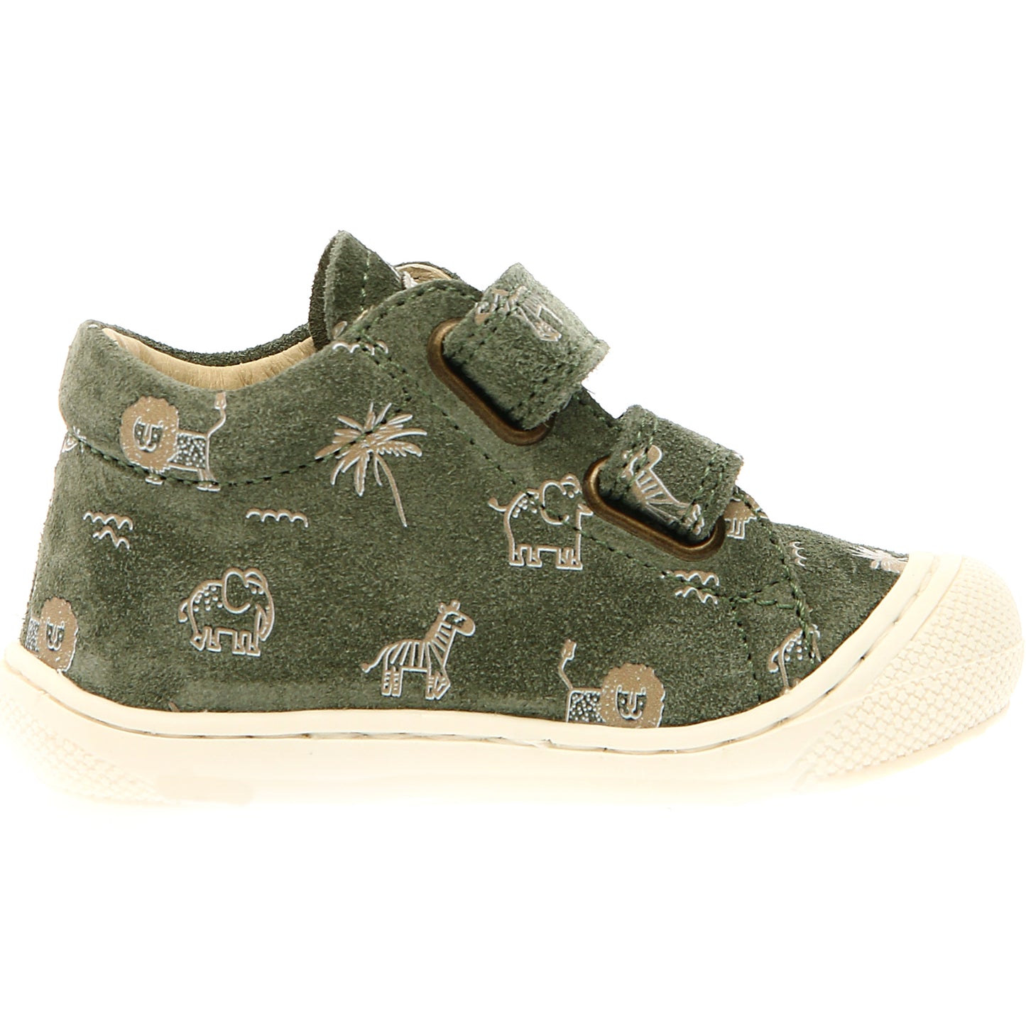 NATURINO Halbschuh COCOON in olive green and safari brown, a stylish and comfortable footwear option for kids