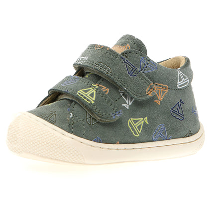 NATURINO Halbschuh COCOON - mineralgrün / Boote - Kinderschuh aus hochwertigem Material