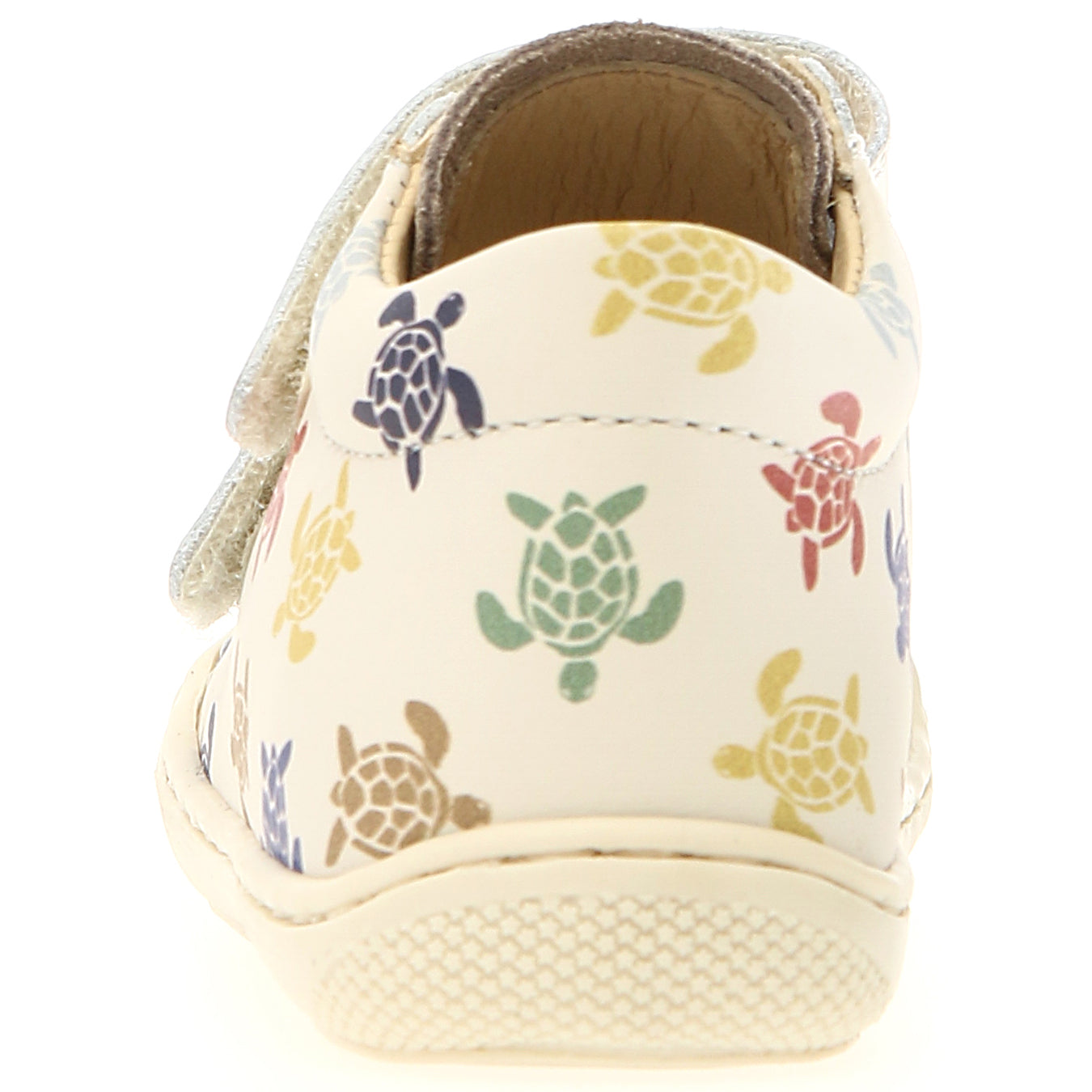 Kinder-Halbschuh COCOON in sand mit Schildkröten-Design von NATURINO