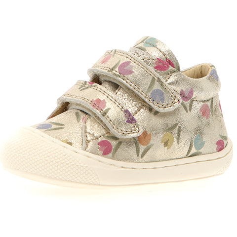  Hochwertiger Kinderschuh in platingold mit bequemer Passform 