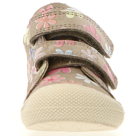 NATURINO Halbschuh COCOON - beige / Blumen - Comfortable and stylish beige shoe with floral design