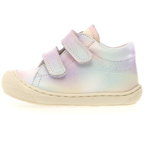 Natürino Halbschuh COCOON - créme / irisierend Kinderschuh aus hochwertigem, atmungsaktivem Leder 