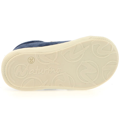 NATURINO Halbschuh CORKEL in azur, celeste, and sand colors for kids