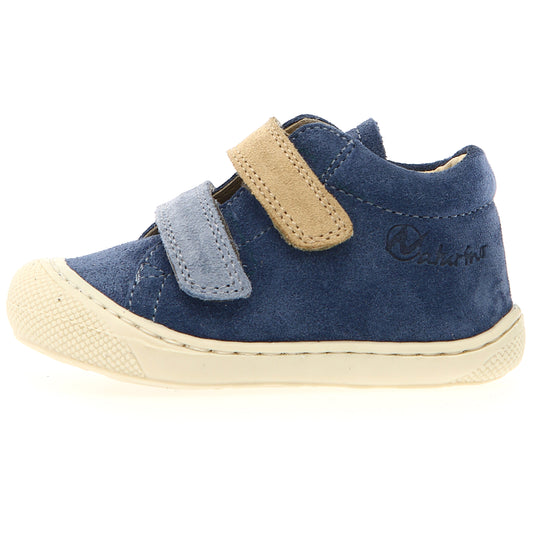 NATURINO Halbschuh CORKEL in azur, celeste, and sand colors for kids