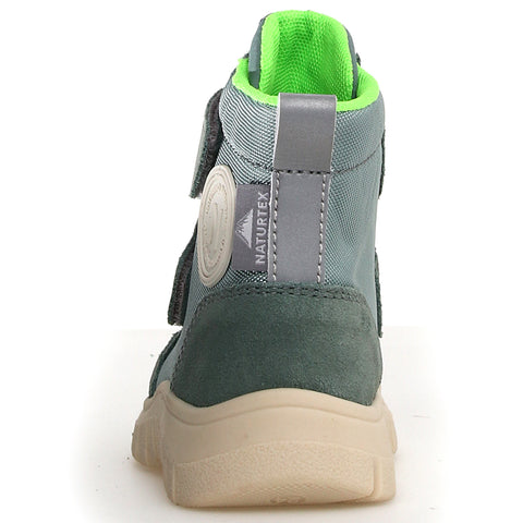 NATURINO NATURTEX Stiefel GEMINAE in mineral and neongrün colors, a durable and stylish footwear option for outdoor activities and adventures