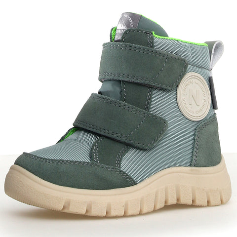 NATURINO NATURTEX GEMINAE boots in mineral and neongrün color, perfect for outdoor activities and exploring nature