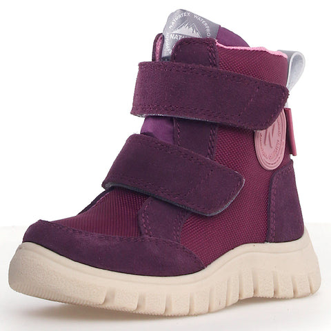 Durable and stylish NATURINO NATURTEX Stiefel GEMINAE in lila and rosa for girls, perfect for outdoor activities and everyday wear