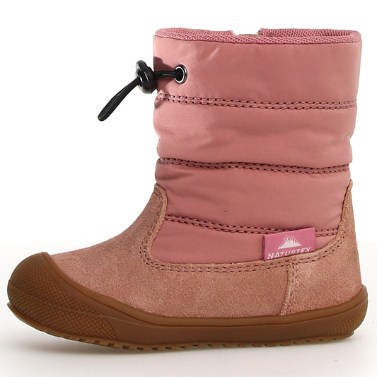 High-quality NATURINO NATURTEX Stiefel HOCHALPEN in a beautiful altrosa color, perfect for outdoor adventures in the mountains