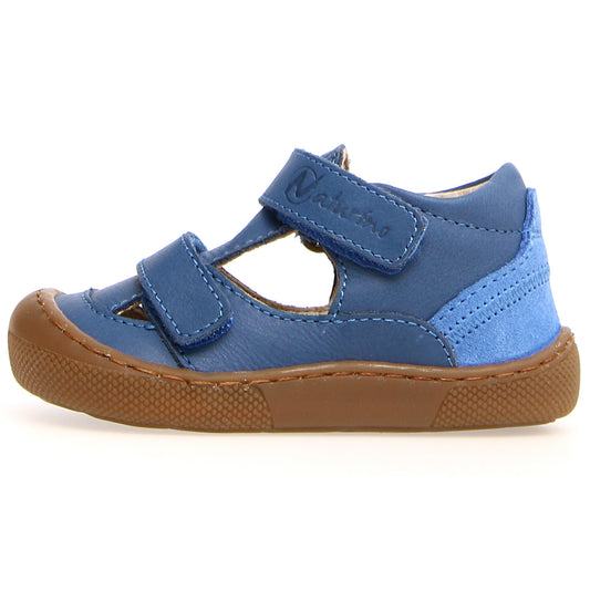 NATURINO Barfußschuh Halbsandale IRTYS in azur and ultramarine colors, perfect for barefoot walking and comfortable outdoor activities