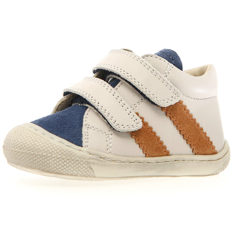 NATURINO Halbschuh MACKS - créme / zimt / azur - comfortable and stylish children's shoe with cream, cinnamon, and azure colors