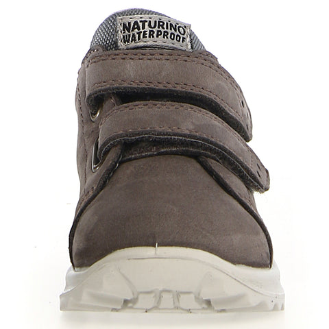 NATURINO RAINSTEP TEX Halbschuh PARPAR - grau: Waterproof and durable grey kids' shoe with practical velcro straps