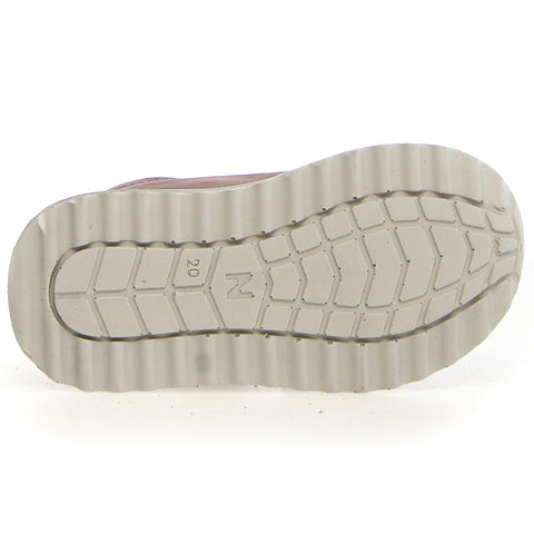 Pair of NATURINO RAINSTEP TEX Halbschuh PARPAR - altrosa girl's shoes displayed in a store setting with focus on the elegant design and functionality