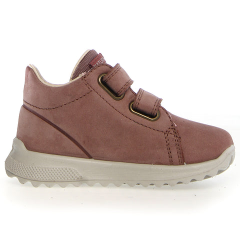 Side view of the NATURINO RAINSTEP TEX Halbschuh PARPAR - altrosa shoe featuring a sturdy sole for outdoor activities