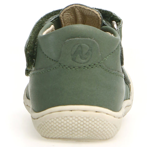 Mineralgrün NATURINO Halbsandale PUFFY with comfortable design and durable material