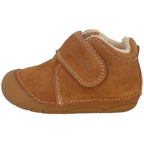 Brown LURCHI PreWalker FONSI gefüttert shoes with warm lining - perfect for little ones learning to walk
