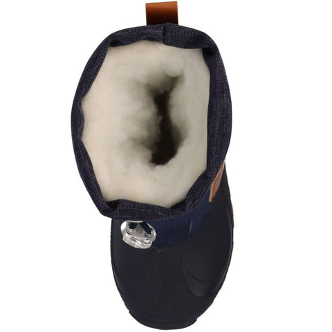 LURCHI Stiefel FINN in a rich, dark blue color, perfect for stylish and comfortable outdoor wear for kids