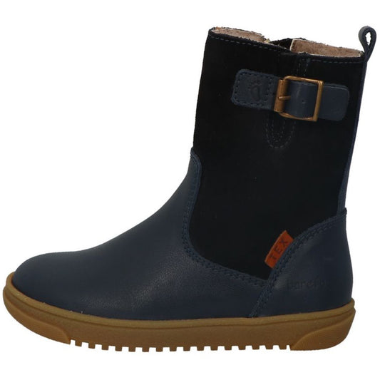 LURCHI TEX Barfuß Stiefel MENCIA 63L4013005 - navy kids' barefoot boots in navy blue with flexible sole and warm lining