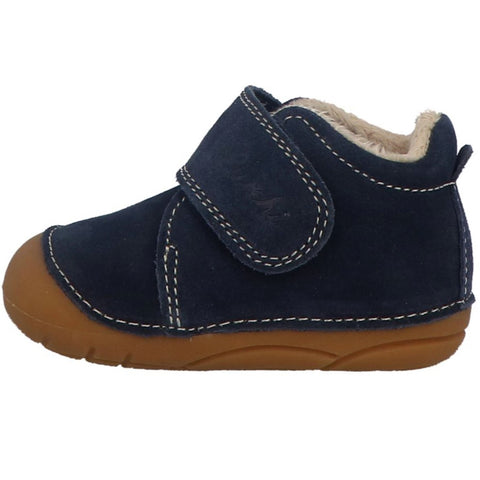 LURCHI PreWalker FONSI gefüttert - navy - An adorable navy blue prewalker shoe with warm lining and secure fit for little ones