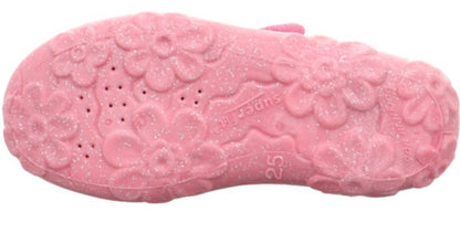 Gemütlicher Superfit Hausschuh in Rosa mit niedlichem Pferdemotiv