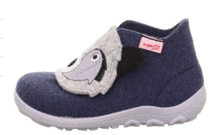 Superleichter SUPERFIT Hausschuh in Navy, Grau und Wolf, ideal für gemütliche Tage zuhause