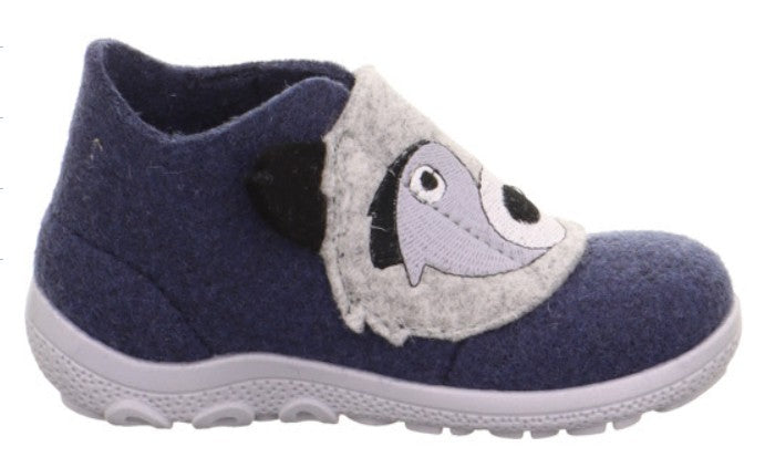 Hochwertiger SUPERFIT Hausschuh mit weichen Materialien in Navy, Grau und Wolf für optimalen Komfort