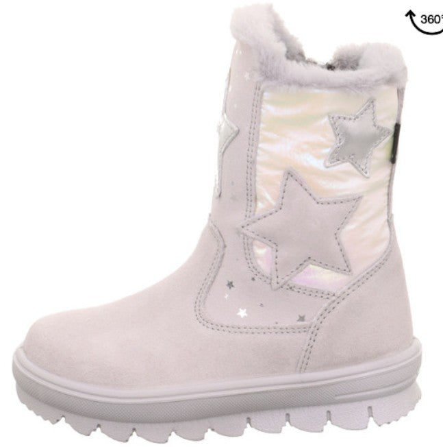SUPERFIT GORE-TEX Stiefel Flavia in hellgrau mit wasserdichter Gore-Tex-Membran für optimalen Wetterschutz