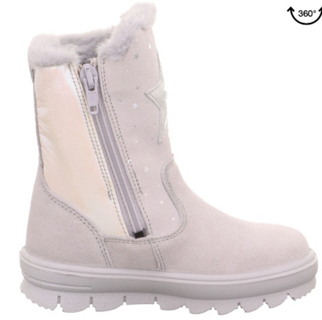 Hellegraue SUPERFIT GORE-TEX Stiefel Flavia mit robustem Obermaterial und atmungsaktiver Membran für Komfort