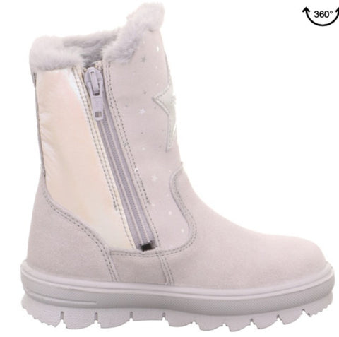 Hellegraue SUPERFIT GORE-TEX Stiefel Flavia mit robustem Obermaterial und atmungsaktiver Membran für Komfort