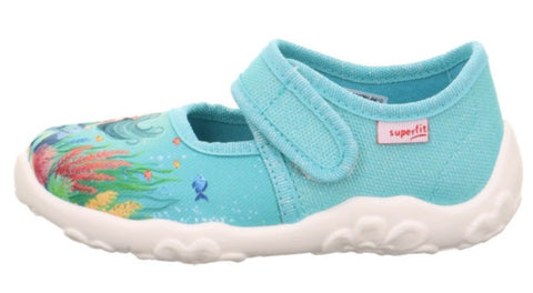 SUPERFIT Hausschuh BONNY 281-841 - türkis / Meerjungfrau