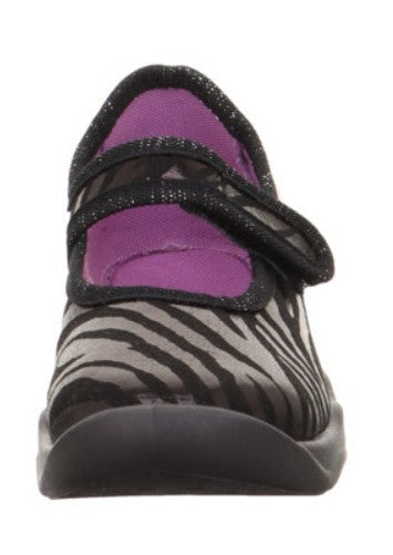 SUPERFIT Hausschuh BUBBLE 6271-005 schwarz / Zebramuster