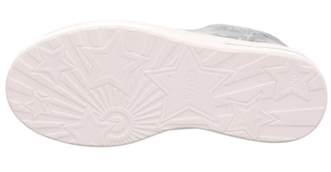 SUPERFIT Halbschuh STELLA 807-841 - graublau / silberne Blumen
