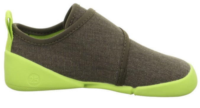 SUPERFIT Barfuß Hausschuh VENTI 6700-70 - oliv / hellgrün