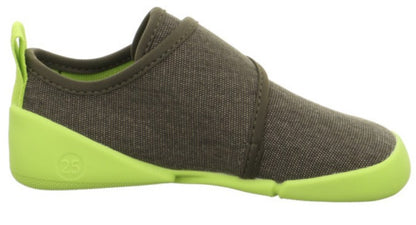 SUPERFIT Barfuß Hausschuh VENTI 6700-70 - oliv / hellgrün