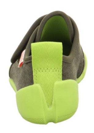 SUPERFIT Barfuß Hausschuh VENTI 6700-70 - oliv / hellgrün