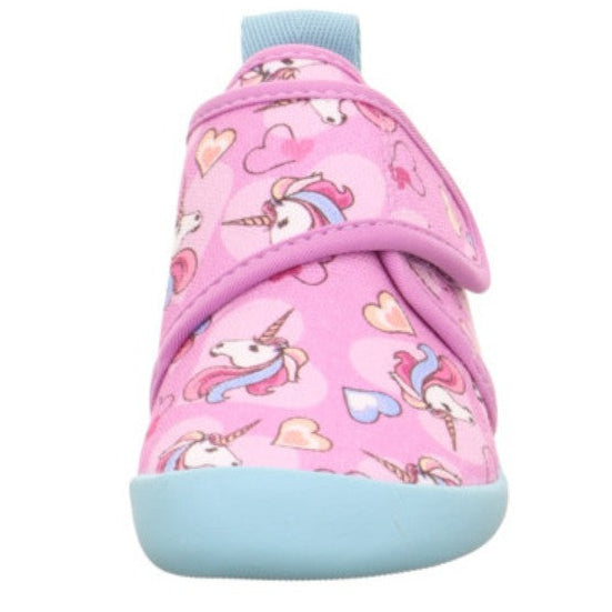 SUPERFIT Barfuß Hausschuh VENTI 6700-55 - lila / flieder / Einhörner