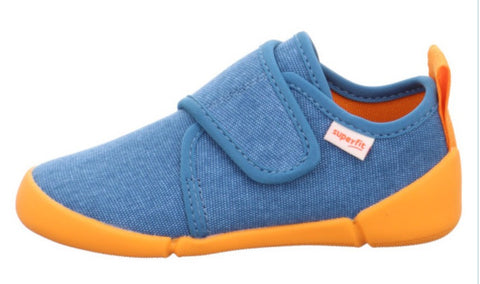 SUPERFIT Barfuß Hausschuh VENTI 6700-802 - blau / orange