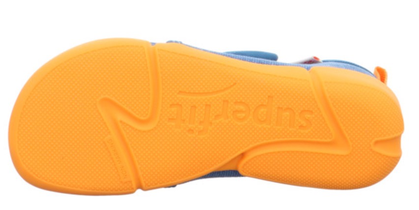 SUPERFIT Barfuß Hausschuh VENTI 6700-802 - blau / orange