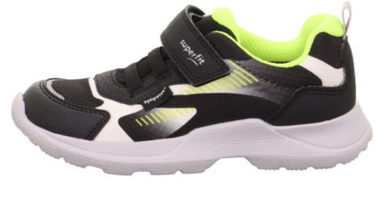 SUPERFIT SYMPATEX Halbschuh RUSH 209-0010 - schwarz / weiß / neongelb