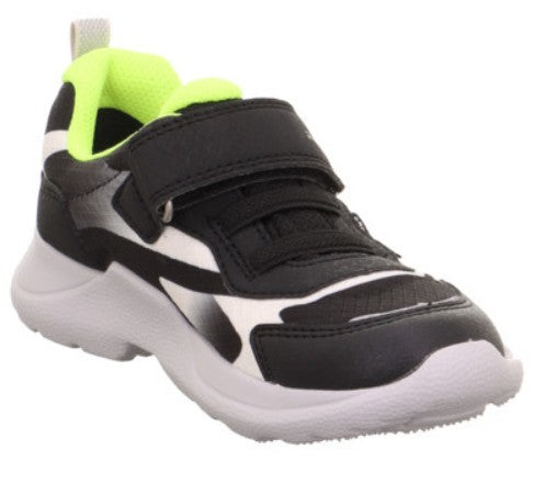 SUPERFIT SYMPATEX Halbschuh RUSH 209-0010 - schwarz / weiß / neongelb