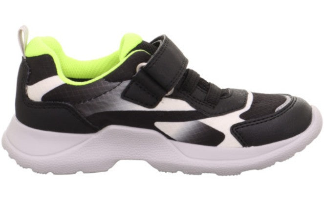 SUPERFIT SYMPATEX Halbschuh RUSH 209-0010 - schwarz / weiß / neongelb