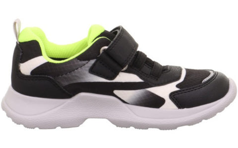 SUPERFIT SYMPATEX Halbschuh RUSH 209-0010 - schwarz / weiß / neongelb