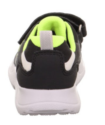 SUPERFIT SYMPATEX Halbschuh RUSH 209-0010 - schwarz / weiß / neongelb