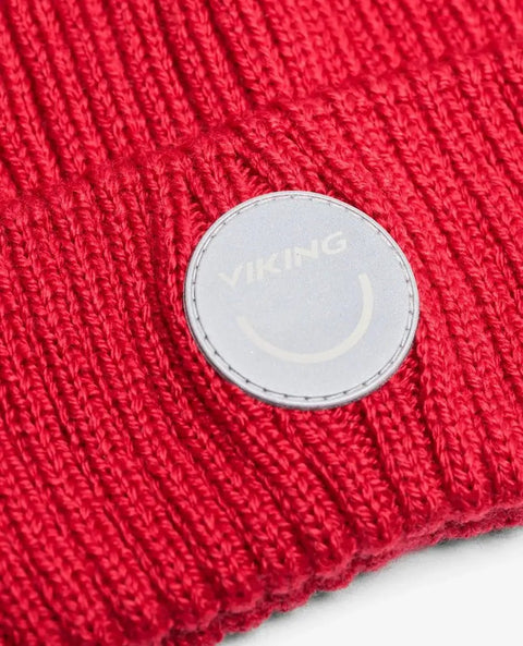 VIKING Mütze PLAY WOOL RIB BEANIE - rot