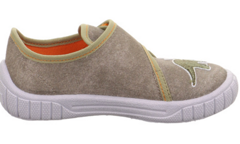 Beige Dino-themed SUPERFIT Hausschuh BILL 271-701, a comfortable and stylish slipper