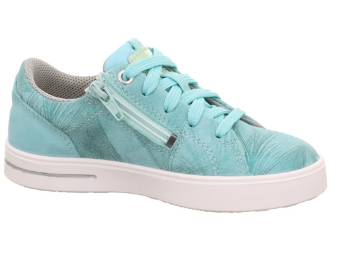  Bequemer und stylischer SUPERFIT Halbschuh STELLA 807-780 - türkis / gemustert 